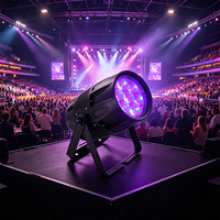 Nouveautés : Projecteur de scène LED étanche IP65 avec zoom, lumière de scène extérieure 7x40W RGBW pour public