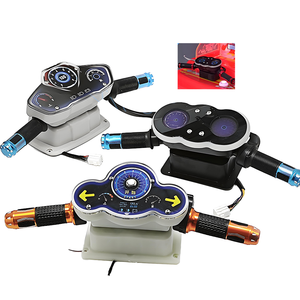 Siêu Bo mạch chủ Led Xe Máy Tay Lái Đồng hồ đo tự làm Kit Arcade trẻ em mô phỏng đua xe trò chơi video máy vật liệu kim loại - Product Image 1