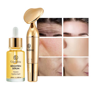 Masajeador facial eléctrico Guanjing con vitamina E, suero facial que se desvanece, líneas finas, antiarrugas, reparación de manchas, juego para el cuidado de la piel - Product Image 1
