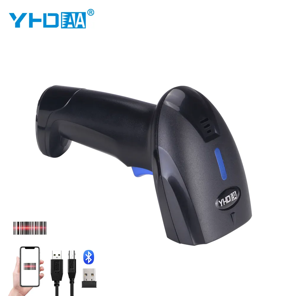 YHDAA In Stock OEM ODM Handheld Wireless 1D CCD Bluetooth Scanners Scanning Machine Barcode Reader Scanner For Sale 1100CB