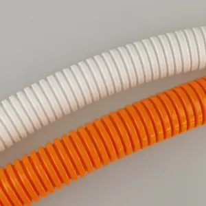 Orange Corrugated Conduit Flame Retardant Plastic Electrical Tube Flexible Pipe OEM Factory 25mm