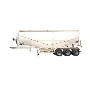 40cbm 45cbm 40 Tonnen Entladen Pulver Material Transport Bulker Silo Carrier Bulk Cement Tank Sattelzug Anhänger