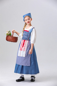 Nouveau Halloween enfants ferme médiévale robe de femme de chambre française femme de ménage Cosplay scène Performance Costumes - Product Image 5