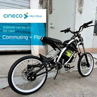 Vélo Électrique EBIKE EX1 48V avec Cadre en Acier, Moteur Central Brushless et Batterie au Lithium, Idéal pour Trajets Urbains et Tout-Terrain