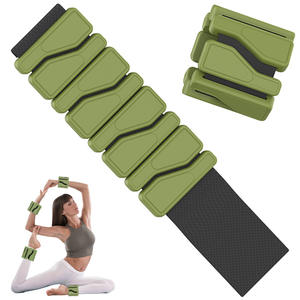 Poids de poignet et de cheville réglables en silicone et fer, écologiques, unisexes, 2LB 4LB, pour entraînement Pilates, avec logo personnalisé, faible MOQ - Product Image 5