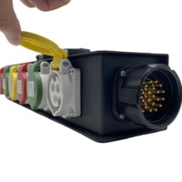 IEC60309 32A 3P entrée 16A sortie boîte de répartiteur de distribution d'alimentation Portable
