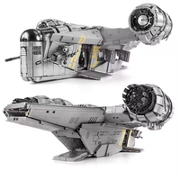 Bebricks 21023 jilet Crest yığını blok yıldız planı savaşları uçak uzay gemisi modeli kitleri Ucs Starship yapı modeli