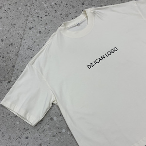 Streetwear Homme Manches Courtes Surdimensionné Plain Blank Boxy T-Shirts Coton de Haute Qualité T-shirt à Épaules Chutes Lourdes - Product Image 3