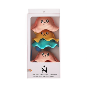 Sombrero de Paja con Cara Sonriente de Dibujos Animados para Niños, Talla Única, Ropa de Playa - Product Image 2