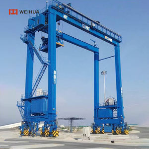 WEIHUA RTG 타입 후크 리프트 컨테이너 스트래들 캐리어 30t 41t 50t <span class=keywords><strong>80t</strong></span> 100t 고무 타이어 컨테이너 포트용 갠트리 크레인 - Product Image 3