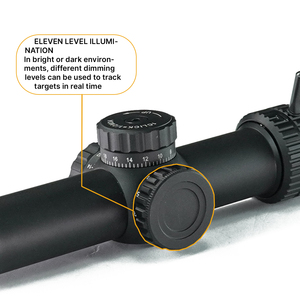 Lunette de visée BANGBANG 1.2-6X24 SFP, tube de 30 mm, optique de qualité supérieure, structure stable, faible puissance, avec éclairage pour l'extérieur - Product Image 3
