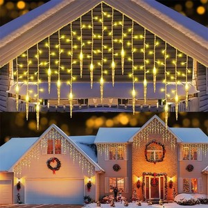 Lumières de Noël Décoration Extérieure Led Rideau Glaçon <span class=keywords><strong>Guirlande</strong></span> Lumineuse De Fête De Mariage <span class=keywords><strong>Guirlande</strong></span> - Product Image 1