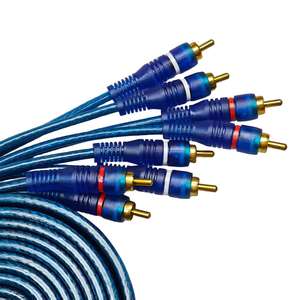 Câble en cuivre tressé RCA pour <span class=keywords><strong>amplificateur</strong></span> audio de <span class=keywords><strong>voiture</strong></span>, gaine en PVC, pour système home cinéma, stéréo numérique, Hi-Fi - Product Image 6