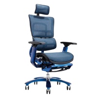 Meubles de bureau de luxe, bureau et chaise de jeu, chaise de bureau avec repose-pieds