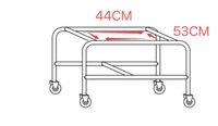 Nuogo 2041TRO Chariot de transport moderne en acier pour chaise de bureau - Accessoire durable et pratique avec mouvement pivotant