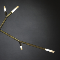 Lustre LED Sculptural de Luxe Industriel Moderne Style Américain, Suspension Créative en Laiton pour Escalier, Villa, Décoration Intérieure