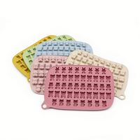 Usine en gros personnalisé sans BPA bac à glaçons ours forme mini chocolat gommeux bonbons moules Silicone
