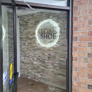 Custom Company logo Led Backlit <b>Letters</b> Stainless Steel Sign 3d Led Sign <b>Light</b> Channel <b>Letter</b> for Store Business Shop Signs - Product Image 4