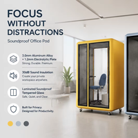 Cabine acoustique mobile pour deux personnes |   Cabine téléphonique insonorisée pour bureau |   Cabine de travail silencieuse à double poste