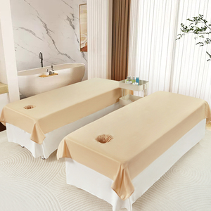Draps <span class=keywords><strong>de</strong></span> lit pour salon <span class=keywords><strong>de</strong></span> beauté avec trous, draps <span class=keywords><strong>de</strong></span> lit universels pour <span class=keywords><strong>massage</strong></span> et thérapie toutes saisons, couleur unie - Product Image 3