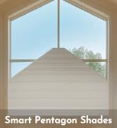 Persianas de Panal Trapezoidales Xinsbest para Ventanas Especiales con 90° de Ángulo °   Persianas Celulares Triangulares Motorizadas Angle Smart - Product Image 4