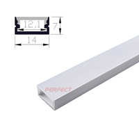Lentes LED Lineales PERFECT ZL-1407 de Aleación de Aluminio 6063-T5, Difusor Opal, Oxidación Anódica/Recubrimiento en Polvo, Haz de 10/30/60/90 Grados
