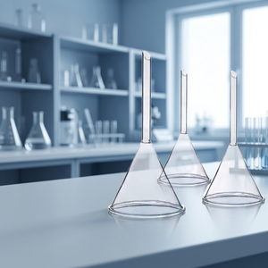 SAMCO LAB Borosilikat 3.3 Glas Klarer Vakuumfiltrations-Buchner-Trichter 1000ml für Laborgebrauch OEM Anpassbares Modell SSW-609 - Product Image 2