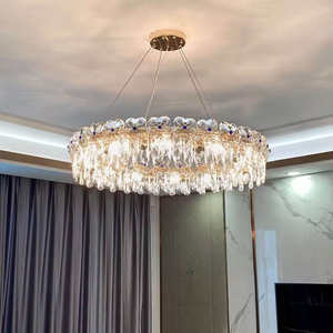 Lustres à LED en cristal nordique de décoration d'éclairage de mariage d'intérieur moderne de luxe européen - Product Image 2