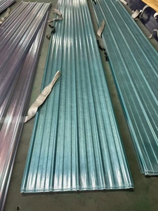 Tôles de toiture trapézoïdales plates imperméables en fibre de verre renforcée NOVI, prix usine pour tuiles de toit plates - Product Image 5