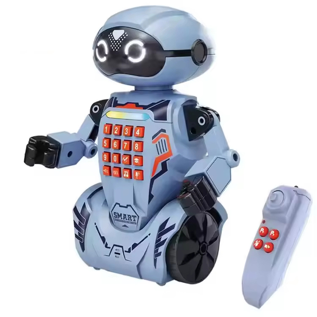Educational Smart Remote Control Robot Programmable With Knowledge Q&A Story Telling Recording Function Light Music