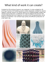Nouvelle imprimante 3D professionnelle pour l'argile, l'éducation en céramique et l'usage domestique |   Plateforme chauffante à double extrudeur automatique de haute précision |   Ordinateur de bureau