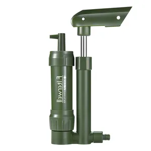 Filterwell Travel Hiking Emergency Mini Portable Personal Water Filter Hand Pump Pocket Water Filter