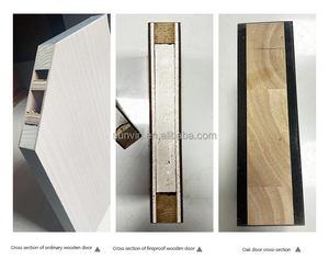 Construction Immobilier Chine Portes en bois Designs de chambre à coucher blancs Designs de portes invisibles en bois pour les maisons - Product Image 4