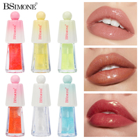 Huile à lèvres scintillante Candy Cap, 6 parfums fruités, hydratante, repulpante, pailletée, 6 teintes, vitamine E, non grasse, applicateur éponge, tous types de peau