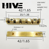 HIVE Toptan İnce Bakır Top 42mm 6 Telli Yüksek Ayarlanabilir Gitar Nut'u 6 Telli Elektro Gitar İçin
