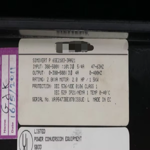 1 stuk gloednieuwe originele <span class=keywords><strong>P</strong></span> 6se2 103-3aa21 El 6se2103-3aa21 Plc industriële automatisering - Product Image 3