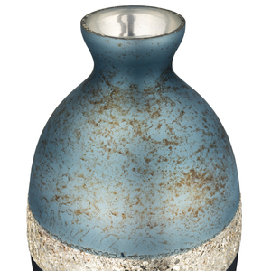 Vaso in vetro tricolore decorativo per fiori, per soggiorno, mensola decorativa, camera da letto, ufficio - Product Image 3
