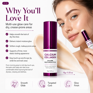 Bálsamo Multiusos en Barra con Colágeno y Calcio, Hidratante, Antiedad, Antiarrugas y <span class=keywords><strong>Reafirmante</strong></span>, de Marca Privada, Orgánico, para Ojos, Cuello y Rostro - Product Image 4