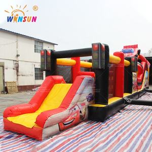 Castillo Inflable con Obstáculos Temático <span class=keywords><strong>de</strong></span> Autos <span class=keywords><strong>para</strong></span> Niños, Uso en Exteriores, Marca WINSUN - Product Image 3