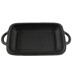 Casserole <span class=keywords><strong>rectangulaire</strong></span> <span class=keywords><strong>en</strong></span> <span class=keywords><strong>fonte</strong></span> pré-assaisonnée 2-<span class=keywords><strong>en</strong></span>-1 avec deux poignées pour une cuisson polyvalente - Product Image 6