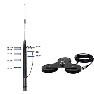 Antena HF de Banda Ancha de Largo Alcance 3.5-50MHz, Antena de Radio HF de Alta Potencia Ajustable con Base Magnética - Product Image 2