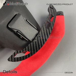 Volant sport personnalisé en fibre de carbone véritable avec palettes de changement de vitesse magnétiques pour Toyota GR Supra 2.0 3.0 A90 A91 2018-2026 - Product Image 4