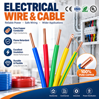 Câble d'alimentation résistant à la corrosion, isolé en PVC, fiable, pour circuits commerciaux, en cuivre pur, fil électrique de construction NYA