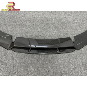 ลิ้นกันชนหน้าคาร์บอนไฟเบอร์แบบแห้งสำหรับรถยนต์แลมโบ ฮูราแคน LP580 ปี 2014-2018 ชุดแต่งคาร์บอนดิฟฟิวเซอร์หน้าแบบแยกส่วน - Product Image 5