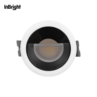 Downlight de plafond à LED à faisceau asymétrique fixe 8W 10W 15W 25W Spot de lampe encastré à tube polarisé