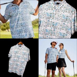 Camiseta de Golf Personalizada de Alta Calidad con Cuello de Solapa en Poliéster y Spandex, Camiseta de Golf Sublimada para Hombre al por Mayor - Product Image 6