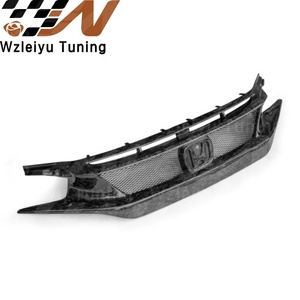 Parrilla de parachoques delantero de fibra de carbono de nuevo estilo y ajuste de párpado para Honda <span class=keywords><strong>Civic</strong></span> FK8 <span class=keywords><strong>TypeR</strong></span> 3 uds 2017-2022 montaje de alta calidad - Product Image 2