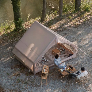 4-6 người không thấm nước Windproof Inflatable Lều cắm trại với máy bơm dễ dàng thiết lập một phòng ngủ lưới Windows & cửa ra vào - Product Image 4