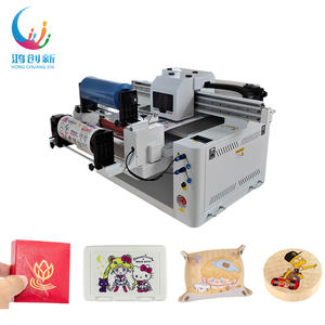 Stampante per etichette a getto d'inchiostro <span class=keywords><strong>UV</strong></span> 6080 per carta acrilica in plastica di vetro con inchiostro commestibile Touch Screen automatico ad alta velocità - Product Image 1