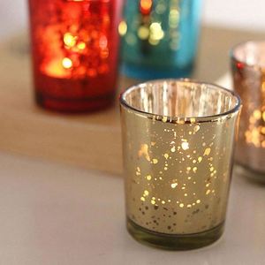 Portavelas Navideño Moderno de Vidrio Esmerilado Plateado Personalizado, Redondo, de Lujo, con Tapa, Hecho a Mano, Marca MAIRUN - Product Image 5
